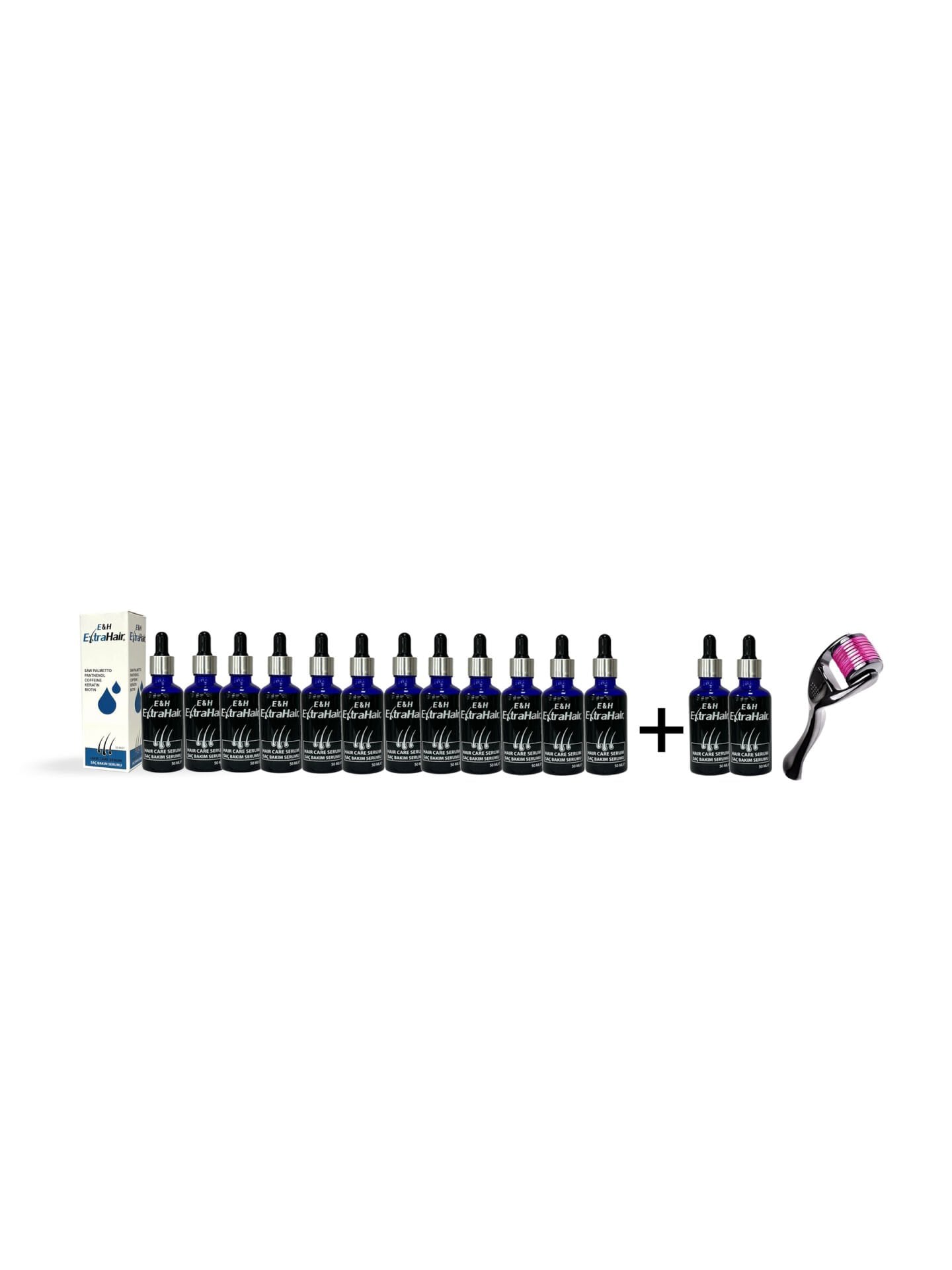 E&H EXTRA HAIR HAIR CARE SERUM 50 ML  10 ADET  2 ve Tarak Hediye