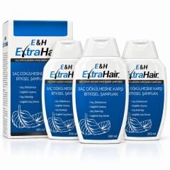 E&H EXTRA HAIR SAÇ DÖKÜLMESİNE KARŞI ŞAMPUAN 3 Adet