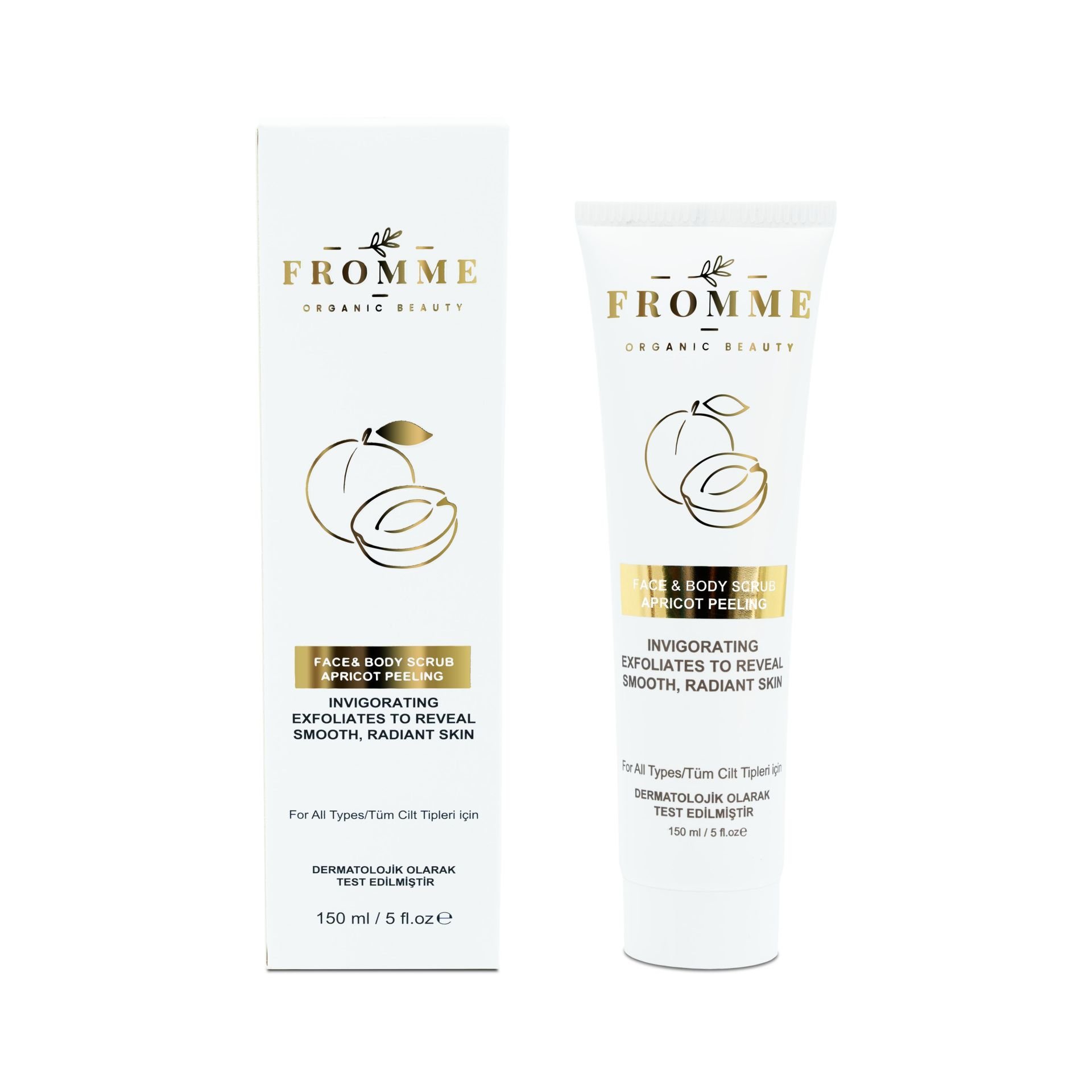 FROMME FACE BODY SCRUB APRICOT PEELING 150 ML 1 ADET