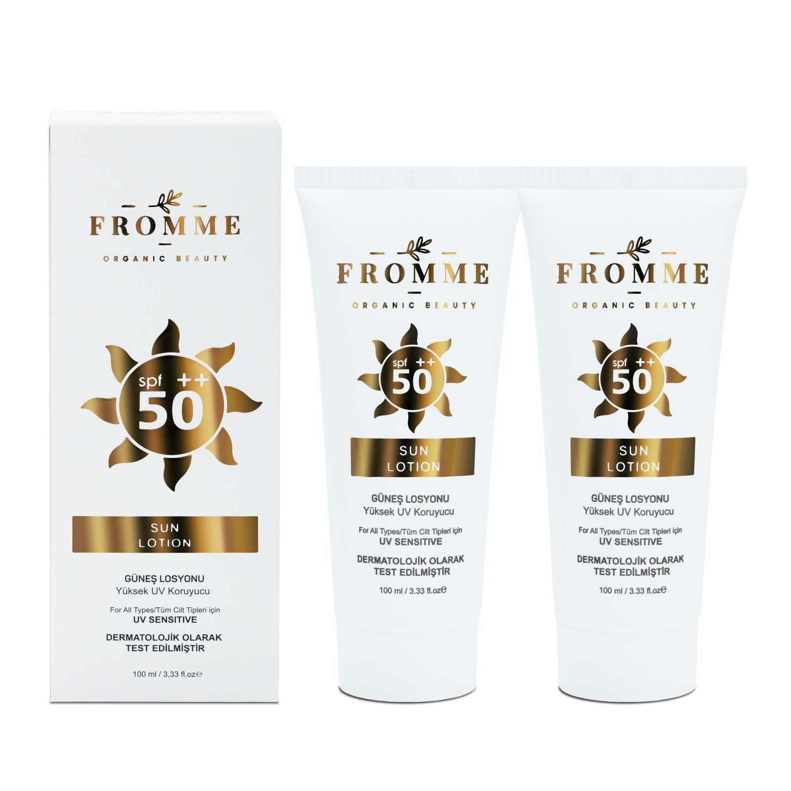 FROMME GÜNEŞ LOSYONU SUN LOTION 100 ML 2 Adet