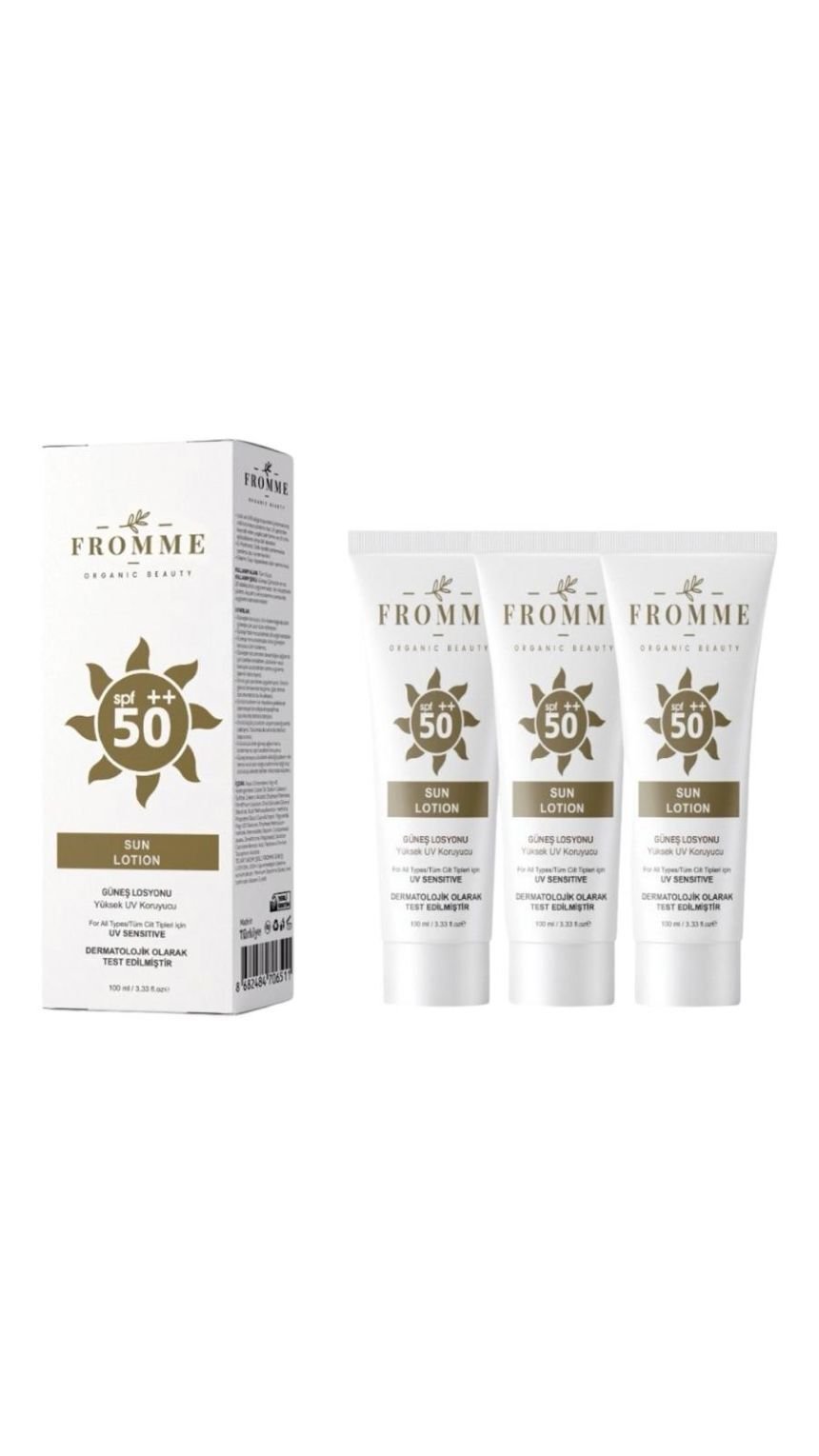 FROMME GÜNEŞ LOSYONU SUN LOTION 100 ML 3 Adet
