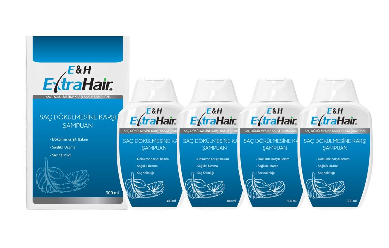E&H EXTRA HAIR SAÇ DÖKÜLMESİNE KARŞI ŞAMPUAN 4 Adet