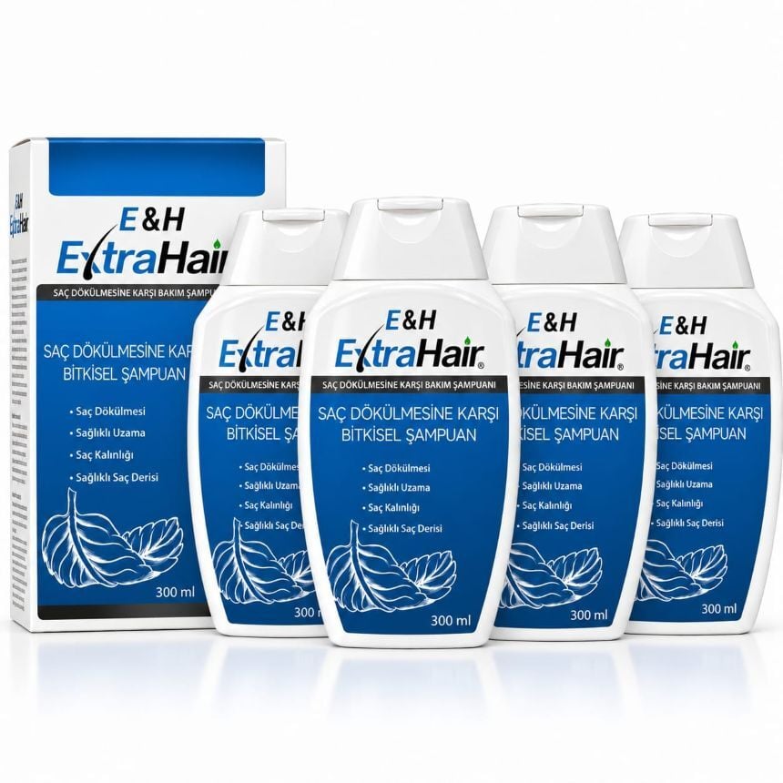 E&H EXTRA HAIR SAÇ DÖKÜLMESİNE KARŞI ŞAMPUAN 4 Adet