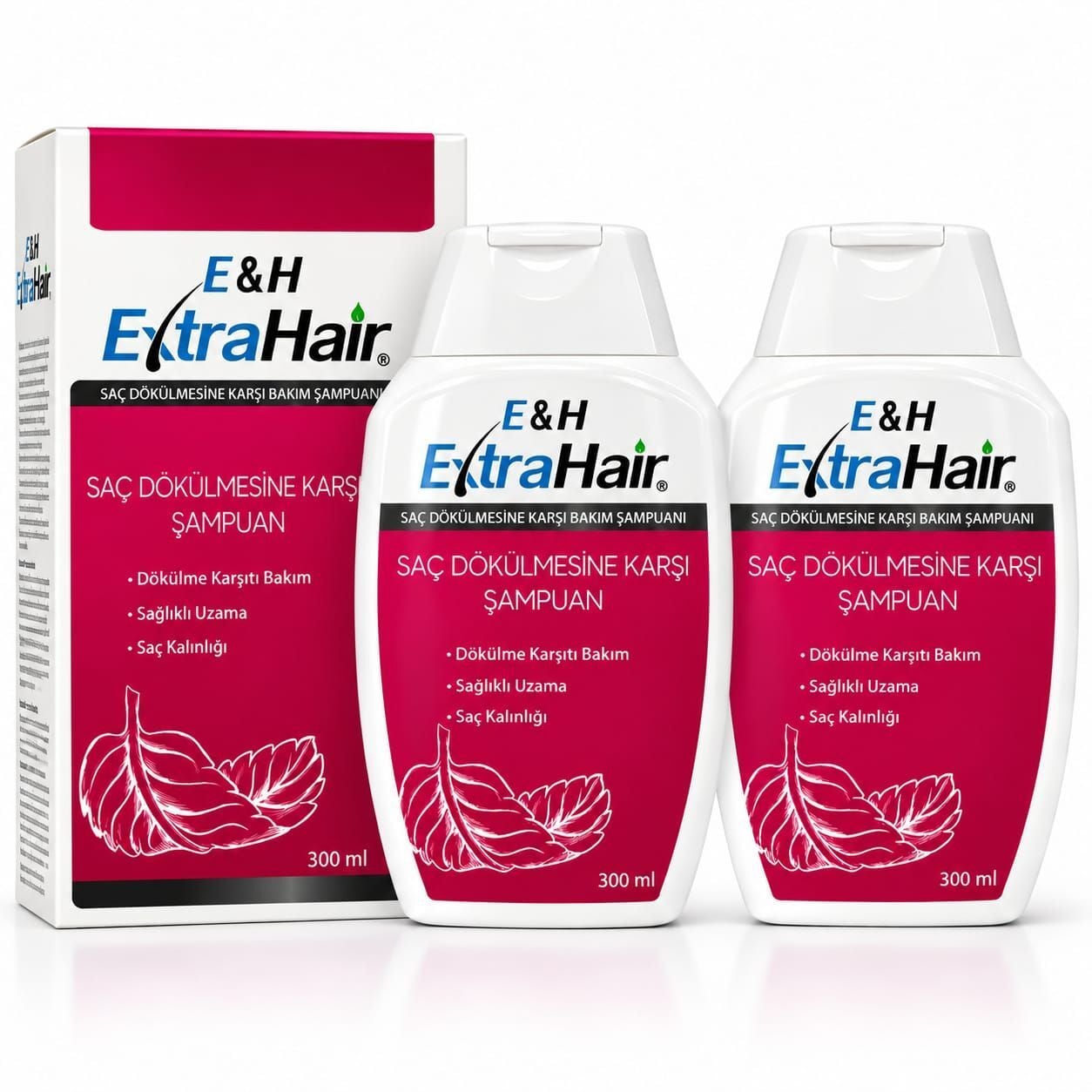 E&H EXTRA HAIR SAÇ DÖKÜLMESİNE KARŞI ŞAMPUAN 2 Adet